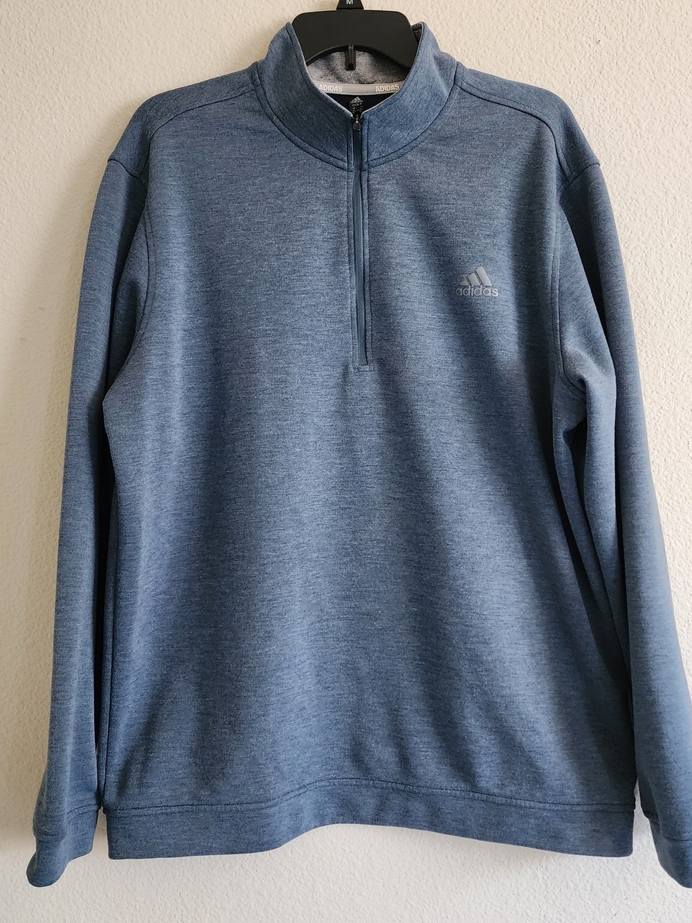Adidas Golf Men’s Heathered Green 1/4 Zip Pullover Performance Sweater XL